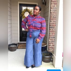 Denim Pallazao Pants